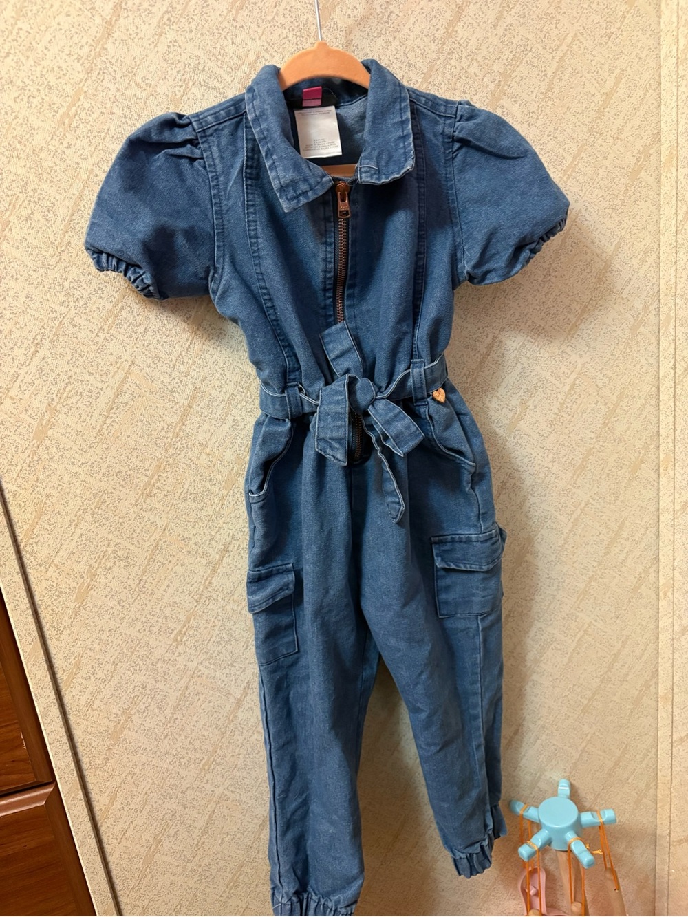 Kids Denim Jumpsuit - Blue